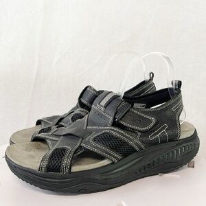 Skechers‎ Shape Ups Toning Mens Genuine Leather Upper Sandals Sz 10.5 Fisherman